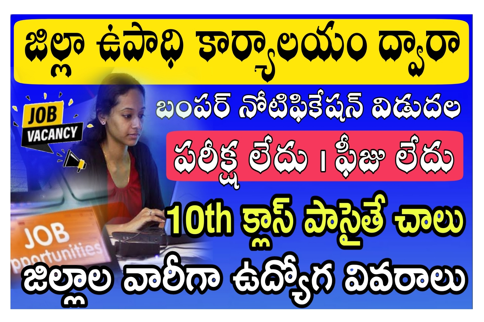 Mega Job Mela 2023 10th పాస్ తో No Exam, No Fee భారీగా బంపర్