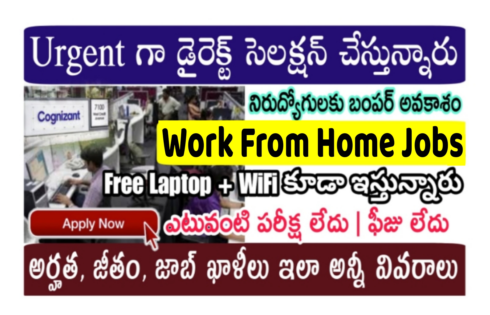  తెలుగు వస్తే అప్లై చేయండి జాబ్ ఇస్తాను | Latest Work From Home Jobs 2023 Apply Now