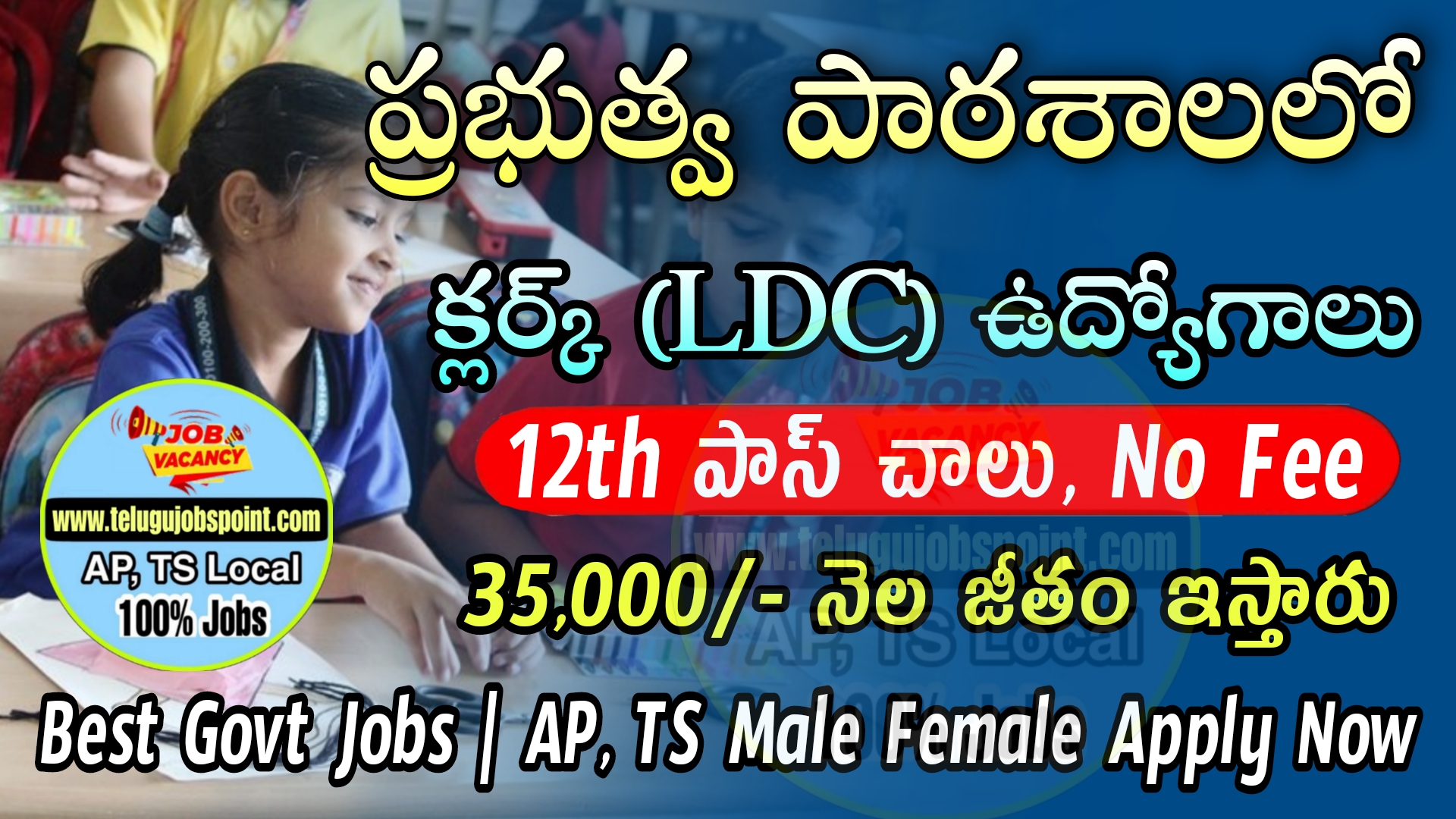 Clerk Recruitment 2023 : పరీక్ష ఫీజు లేకుండా ప్రభుత్వ పాఠశాలలో  క్లర్క్  ఉద్యోగం నోటిఫికేషన్ |  Latest Rashtriya Military School 12th Class Jobs Notification 2023 Apply Now