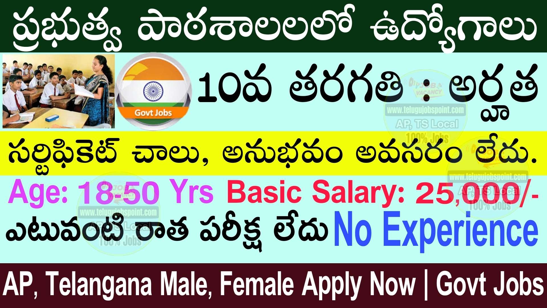 Latest Jobs : 10th అర్హ‌త‌తో ప్రభుత్వ పాఠశాలలో ఉద్యోగాల కోసం  ఆన్‌లైన్‌లో దరఖాస్తు చేసుకోండి | Latest Sainik School LDC Recruitment 2024 Latest Ward Boy  Notification in Telugu apply online