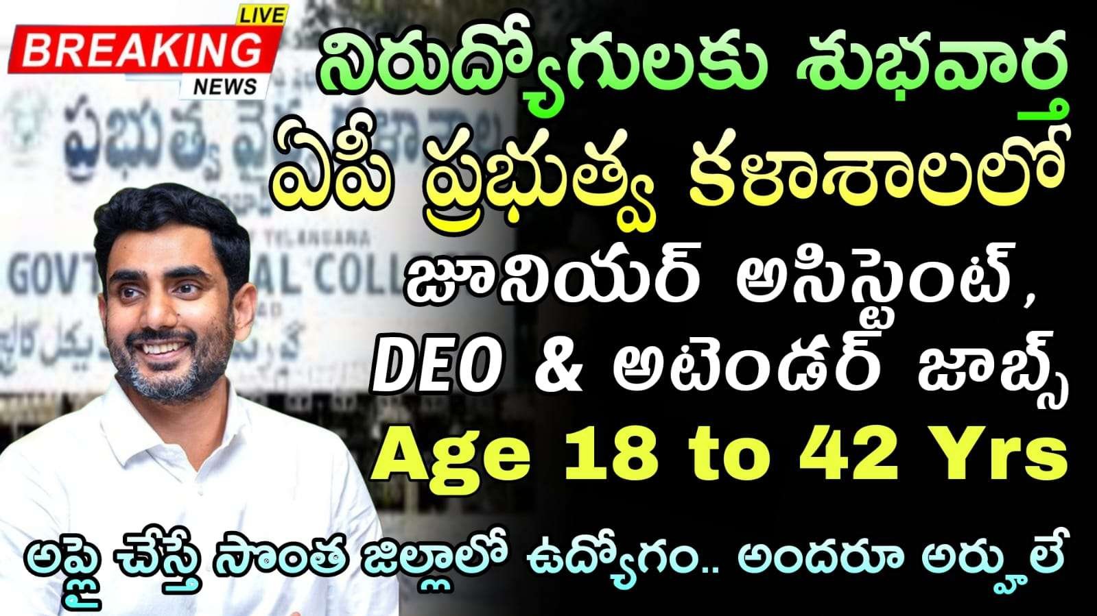 AP Govt College Jobs : రాత పరీక్ష లేకుండా ప్రభుత్వ వైద్య కళాశాలలో కొత్త ఉద్యోగ నోటిఫికేషన్ విడుదల