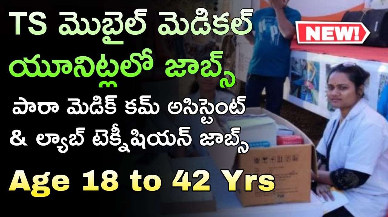 సొంత జిల్లాలో రాత పరీక్ష లేకుండా డైరెక్ట్ ఉద్యోగం || TS DMHO Lab Technician & Para Medic Cum Assistant job recruitment apply online now