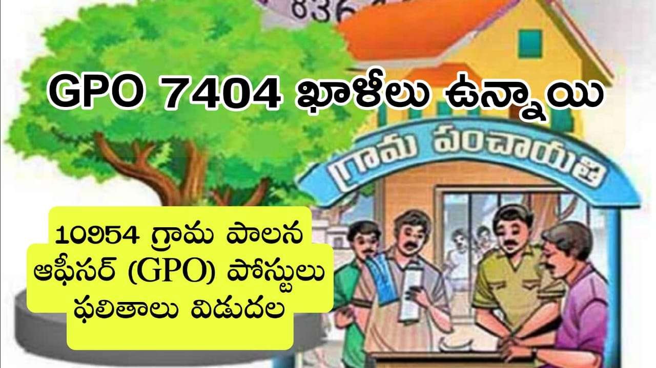 10954 గ్రామ పాలన ఆఫీసర్ (GPO) పోస్టులు ఫలితాలు విడుదల