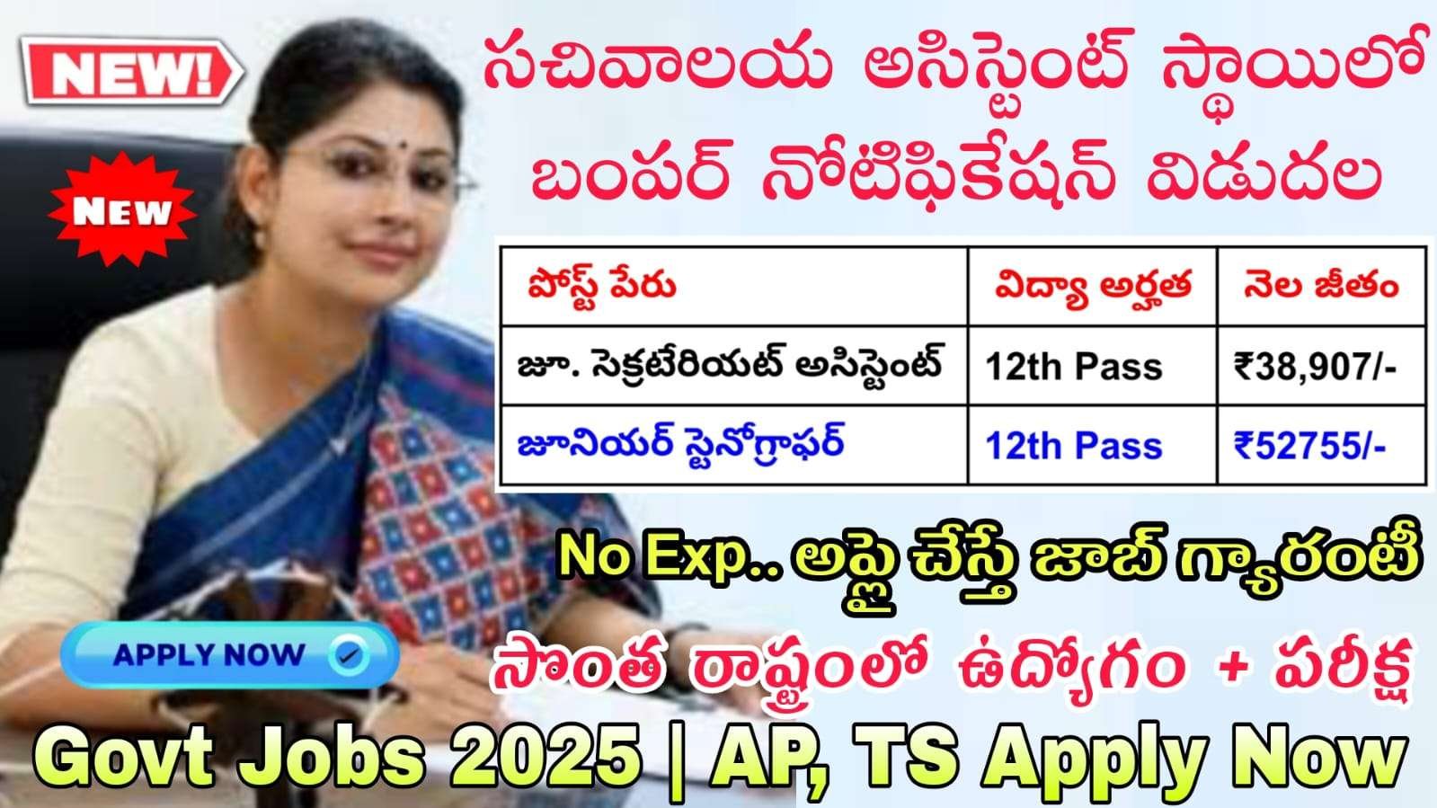 10+2 అర్హతతో సచివాలయ అసిస్టెంట్ గా కొత్త నోటిఫికేషన్ వచ్చేసింది || CSIR NGRI Junior Secretariat Assistant & Junior Stenographer Staff Notification 2025 || Latest CSIR NGRI Jobs