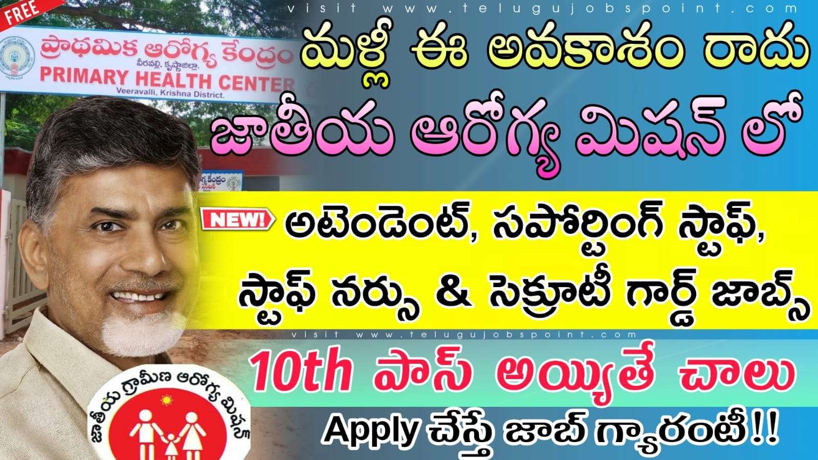 AP Government Jobs:  రాత పరీక్ష లేకుండా డైరెక్ట్ గా  జిల్లాలో జాతీయ ఆరోగ్య మిషన్ లో ఉద్యోగాలు | Andhra Pradesh NHM Contract Basis & Outsourcing Basis Jobs Notification 2025 Telugu