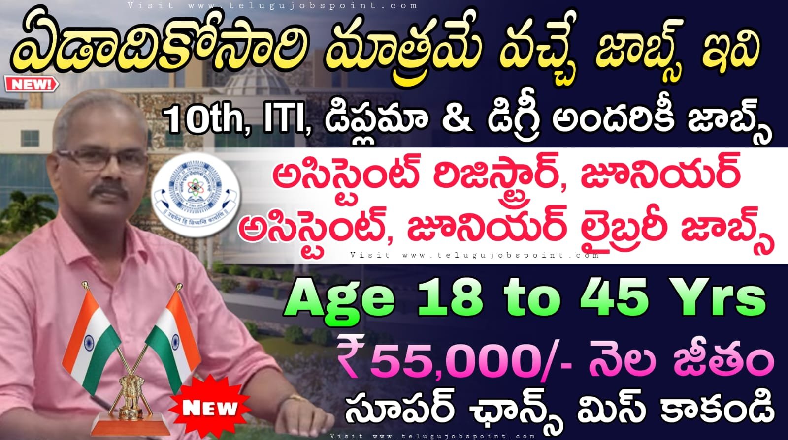 Govt Jobs : 10th, ITI, డిప్లమా లేదా ఏదైనా డిగ్రీ అర్హతతో జూనియర్ టెక్నీషియన్ (లైబ్రరీ) & జూనియర్ అసిస్టెంట్ నోటిఫికేషన్ వచ్చేసింది | IIITR Non Teaching Recruitment 2026 Apply Now