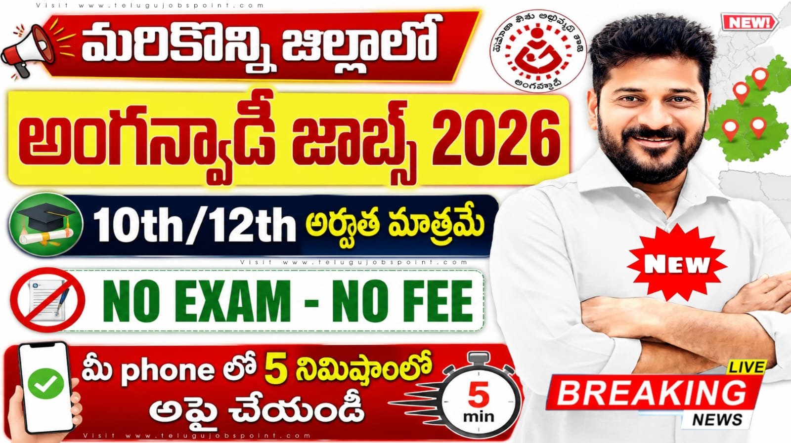 అంగన్వాడీ కేంద్రంలో టీచర్ & హెల్పర్ ఉద్యోగాలు విడుదల.. రాత పరీక్ష లేకుండా డైరెక్ట్ జాబ్..ఇలా అప్లై చేయాలి