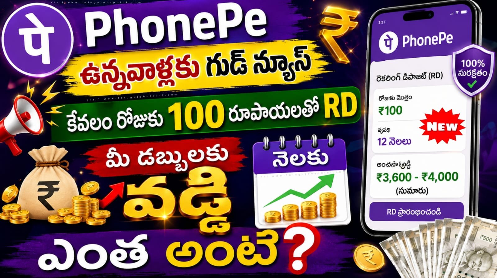 PhonePe : వినియోగదారులకు గుడ్ న్యూస్. కొత్తగా FD, డైలీ RDలను లాంచ్ చేసిన ఫోన్ పే…