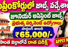 ఏపీ, తెలంగాణలో సుప్రీంకోర్టులో జూనియర్ కోర్ట్ అసిస్టెంట్ ఉద్యోగ నోటిఫికేషన్ వచ్చేసింది | Supreme Court of India Junior Court Assistant Recruitment 2026 Notification Out for 250 Posts
